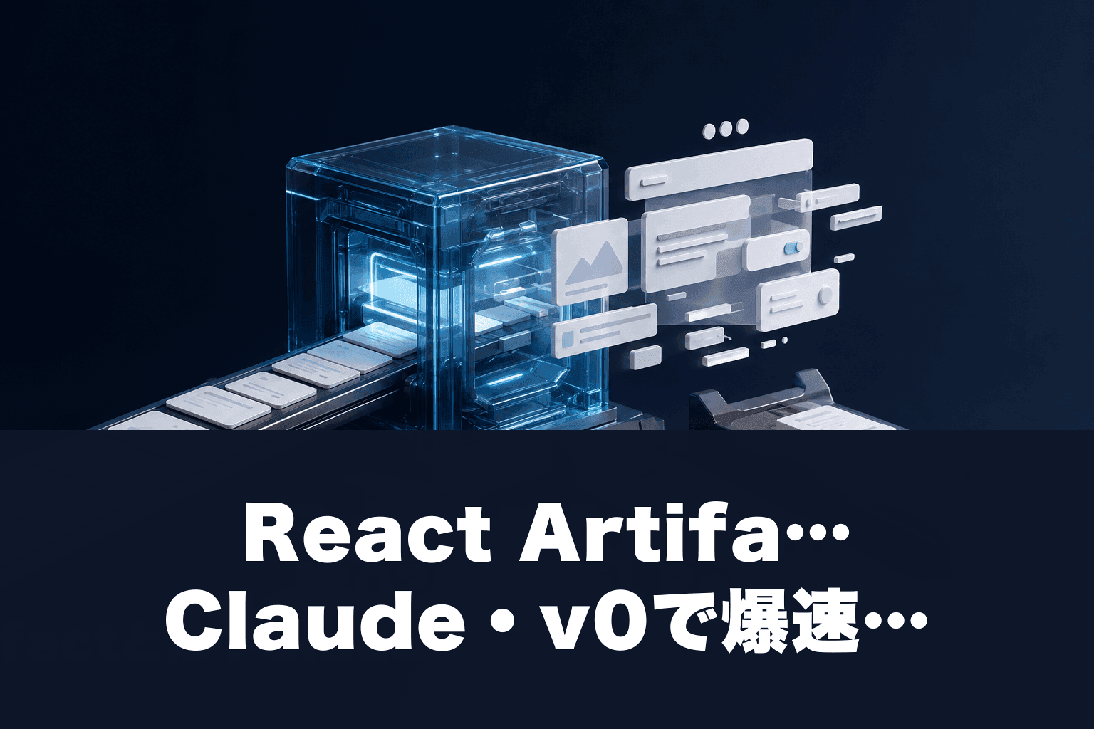 【2026年最新】React Artifactとは？Claude・v0で爆速UI開発する完全ガイド