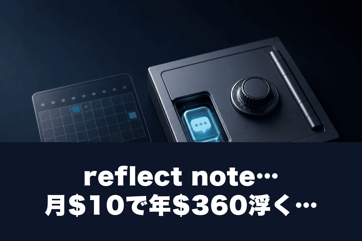 reflect notes 評判｜月$10で年$360浮くAIノート、14日無料・カードなし