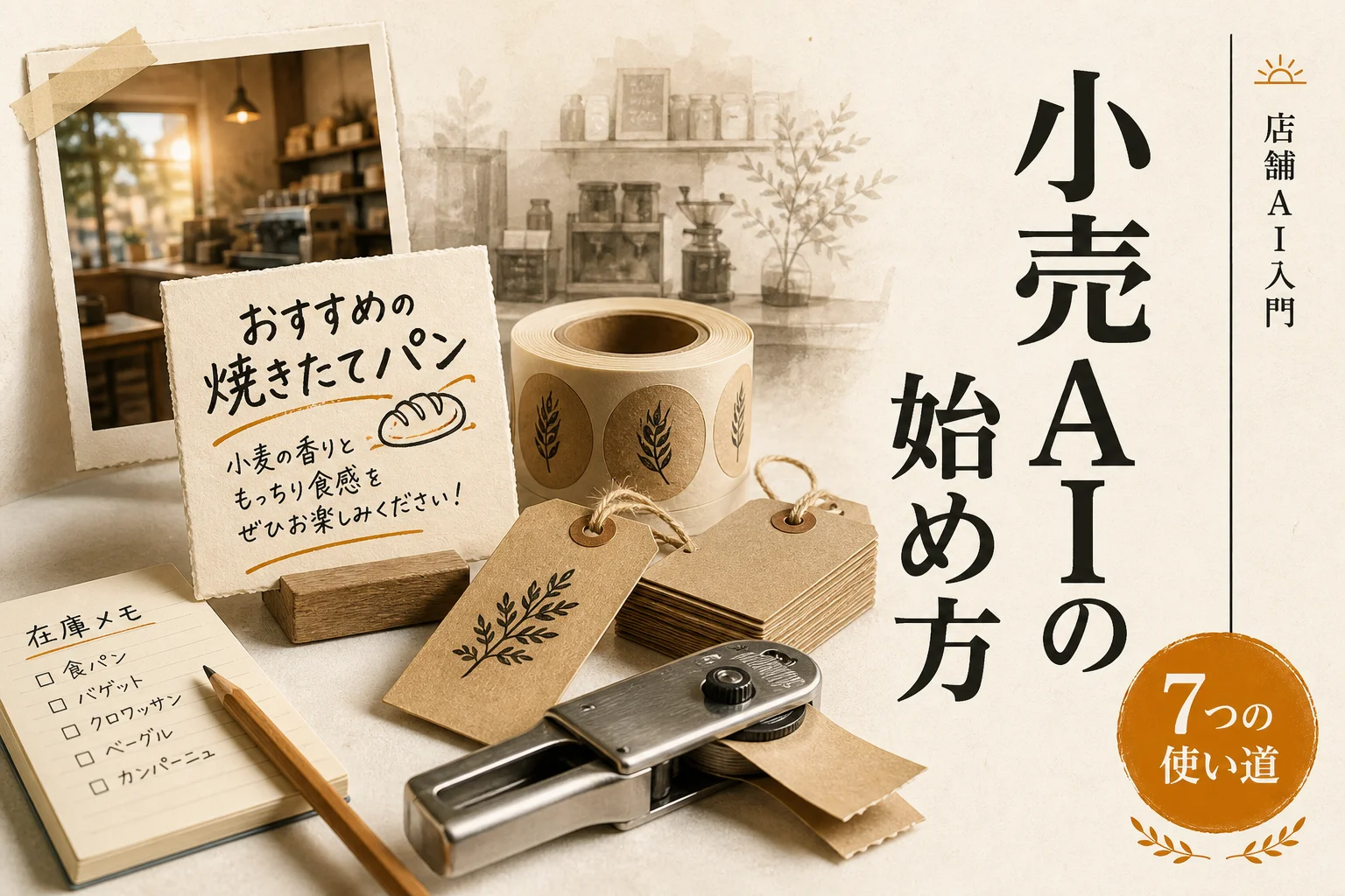 小売のAI始め方ガイド 月1万円以下で回る7つの使い道 (2026年版)