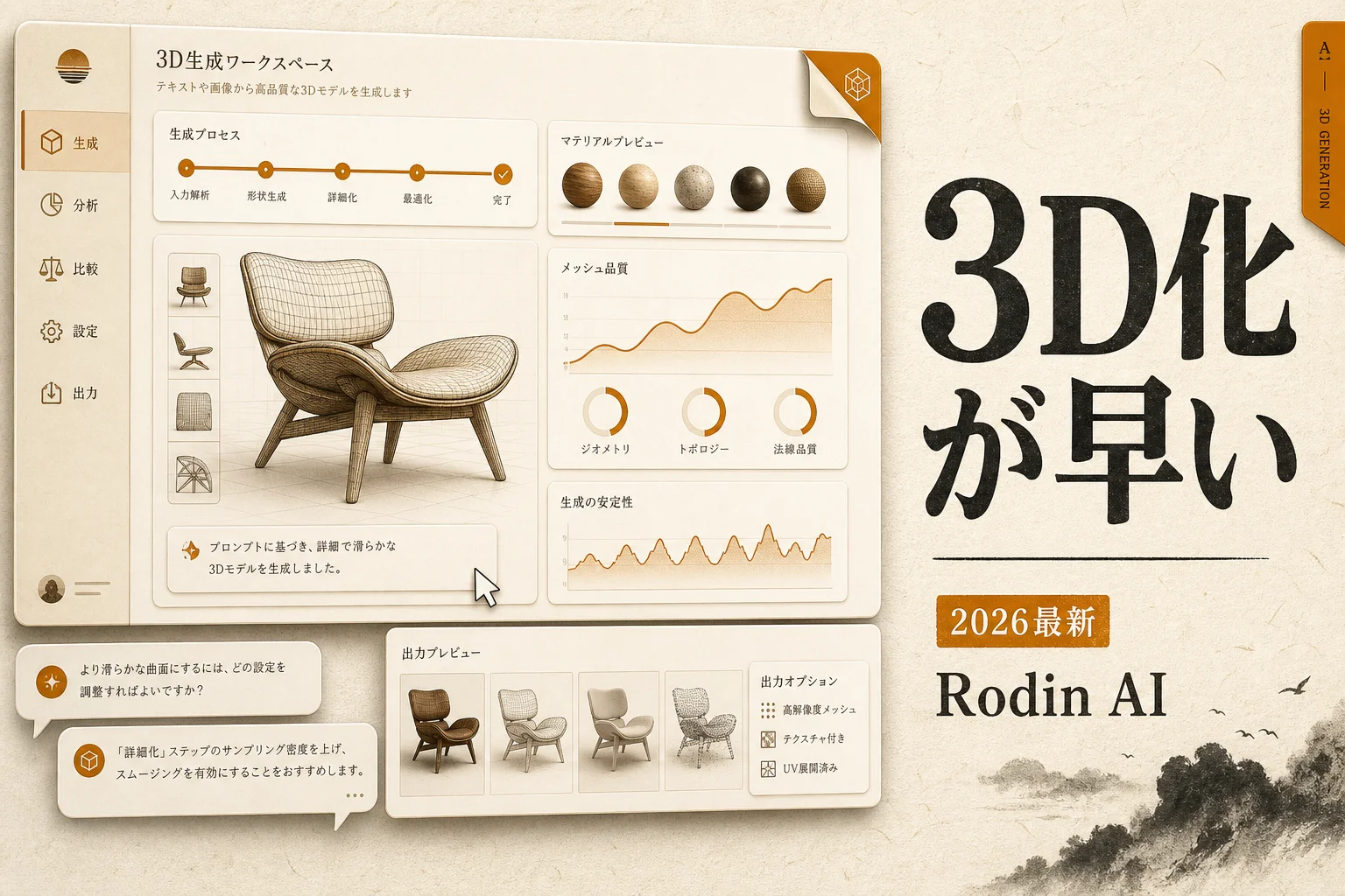 Rodin AI（旧Hyper3D）とは？料金・使い方・他ツール比較 (2026年版)