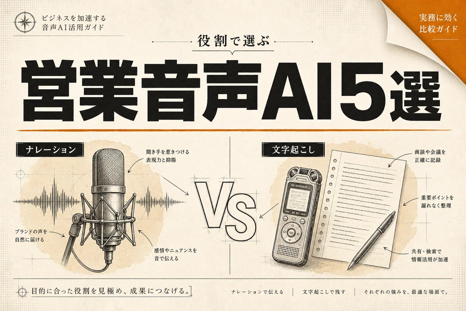 営業マン向け音声AI 5選 月3,000円以下で始める選び方 (2026年版)
