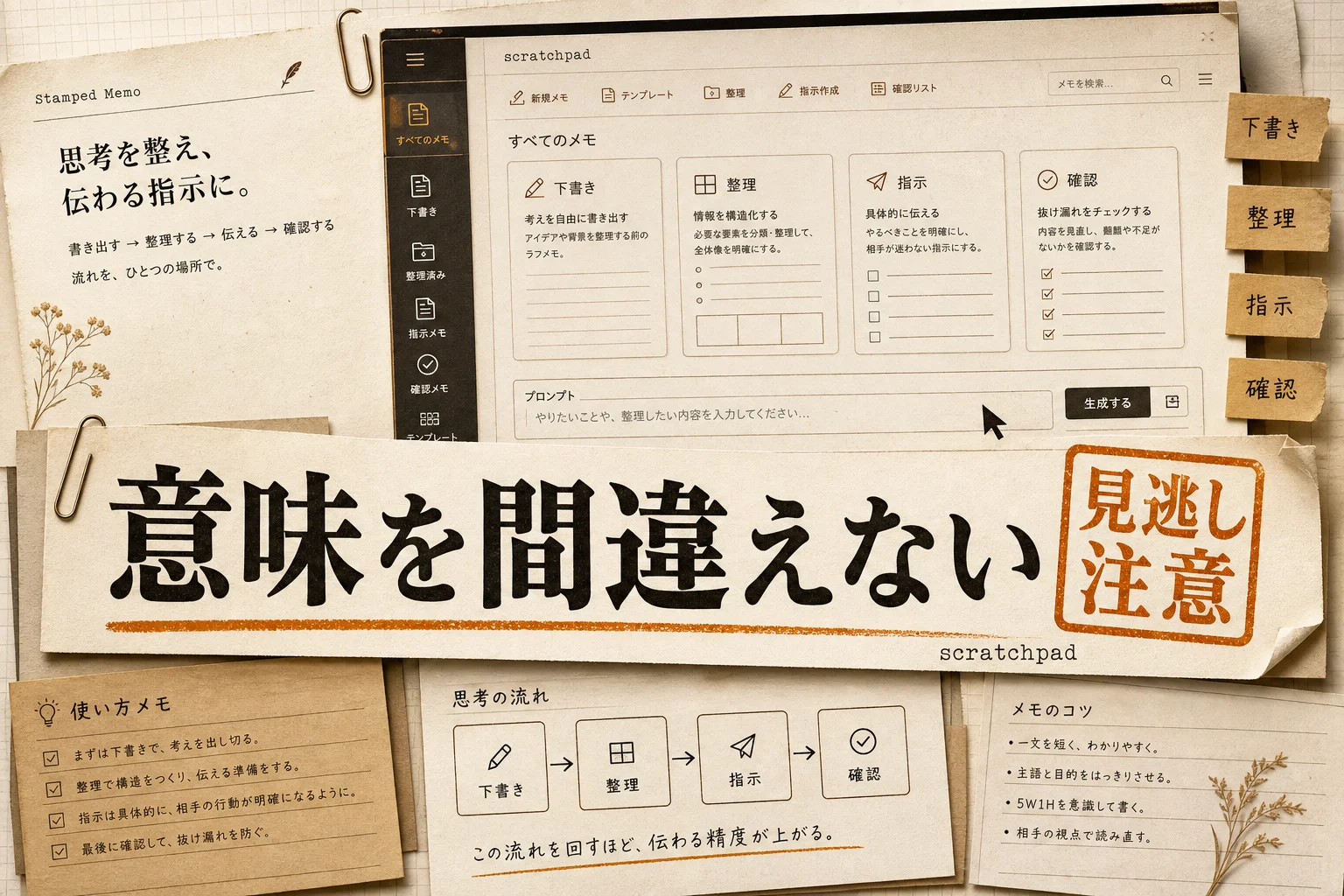 scratchpadとは？AIの下書き欄の使い方と3つの意味を整理 (2026年版)