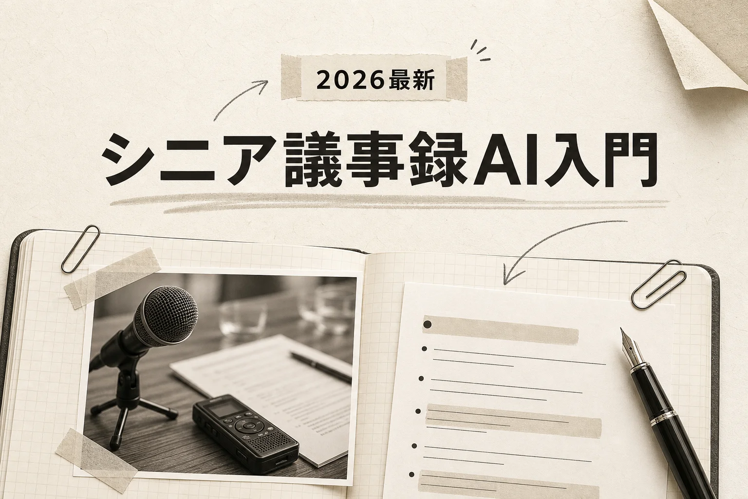 シニアの議事録AI 月3,000円以下で選ぶ5つの候補と使い方 (2026年版)