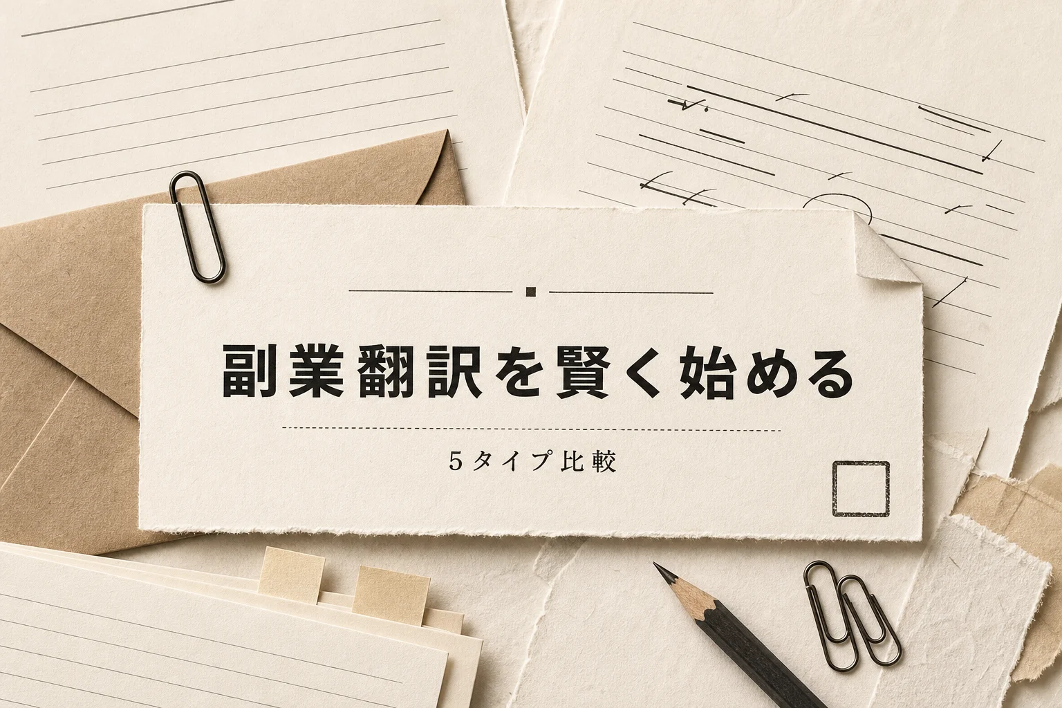 副業会社員向け翻訳AI 5選｜月3,000円以下で始める選び方 (2026年版)