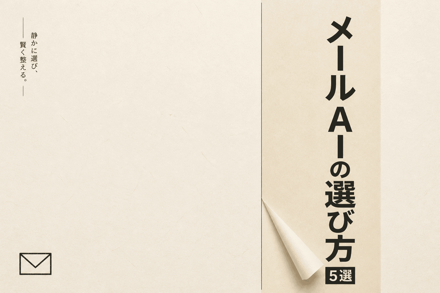 個人事業主のメール作成AI 5選と月3,000円以下の選び方 (2026年版)