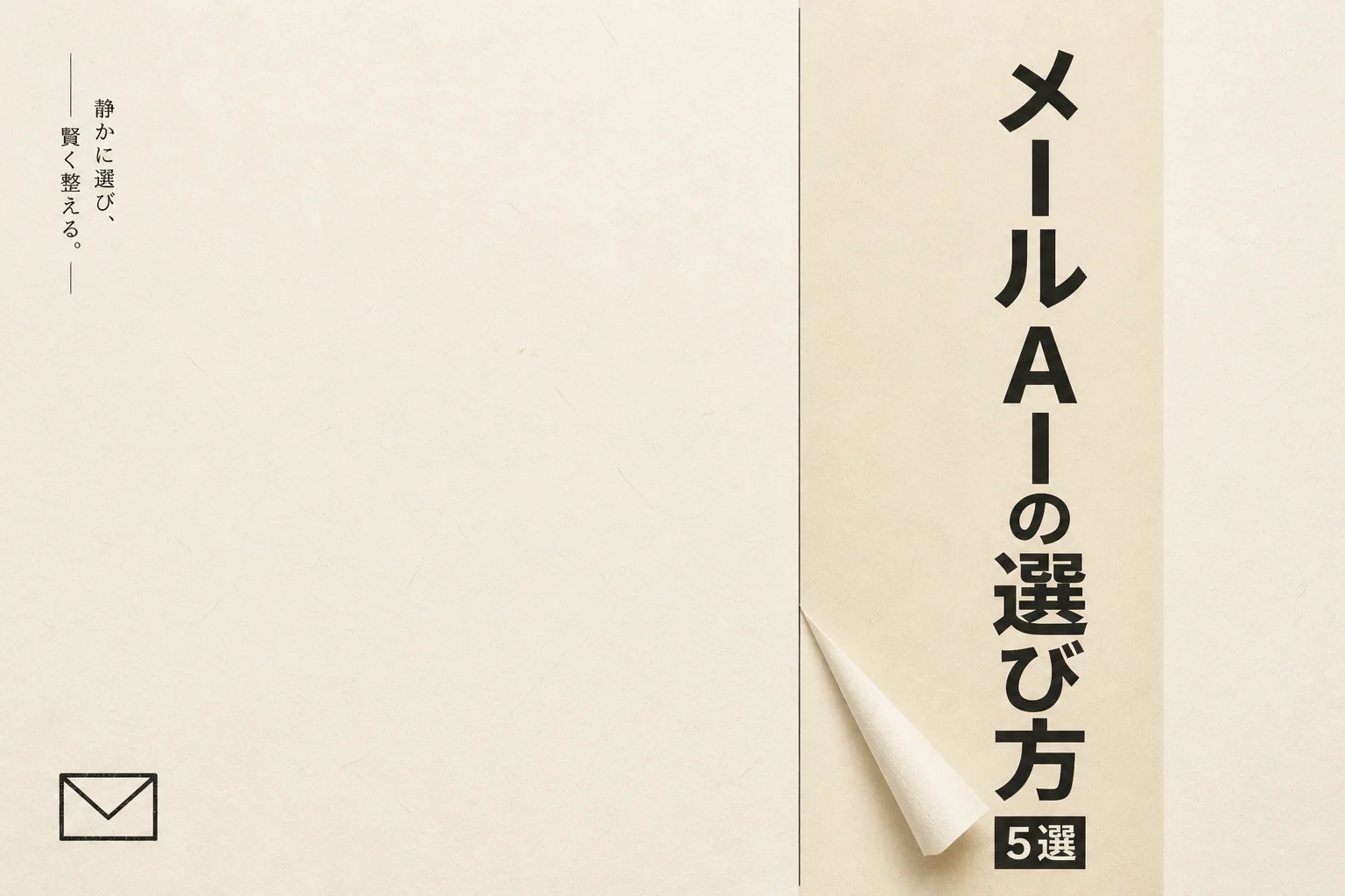 個人事業主のメール作成AI 5選と月3,000円以下の選び方 (2026年版)