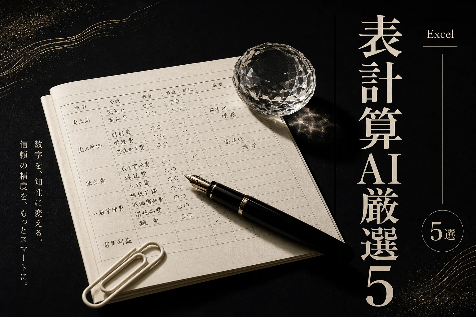 個人事業主のExcel AI ベスト5｜月3,000円以下で選ぶ2026年版
