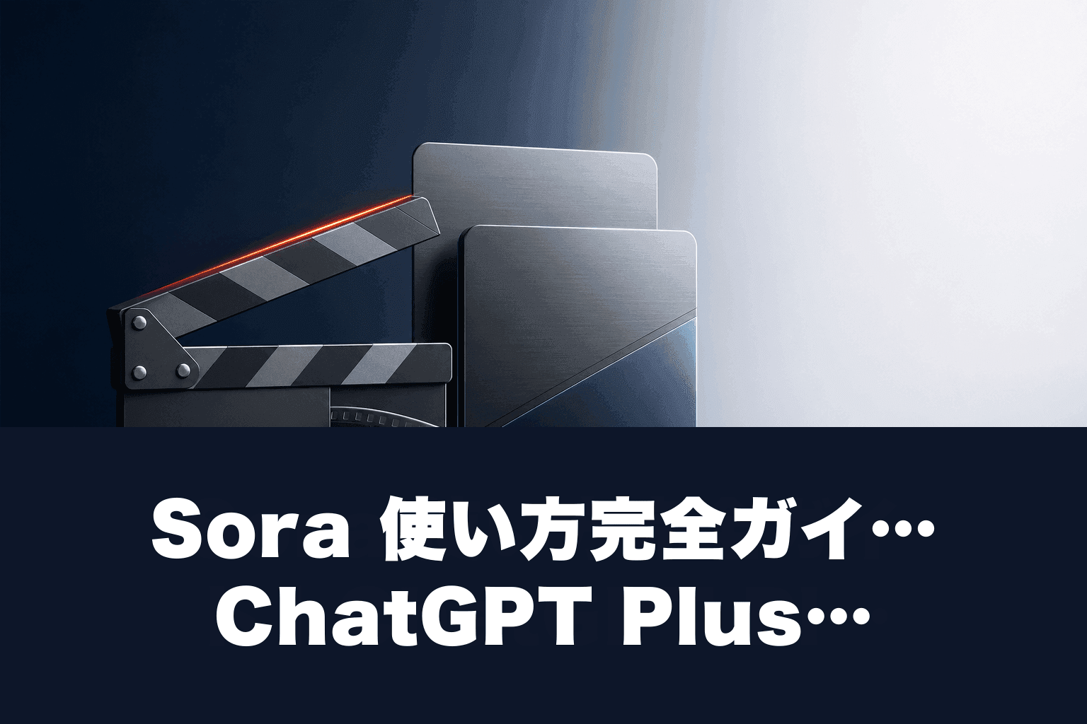 Sora 使い方完全ガイド｜ChatGPT Plus に含まれる動画生成 AI【2026年版】