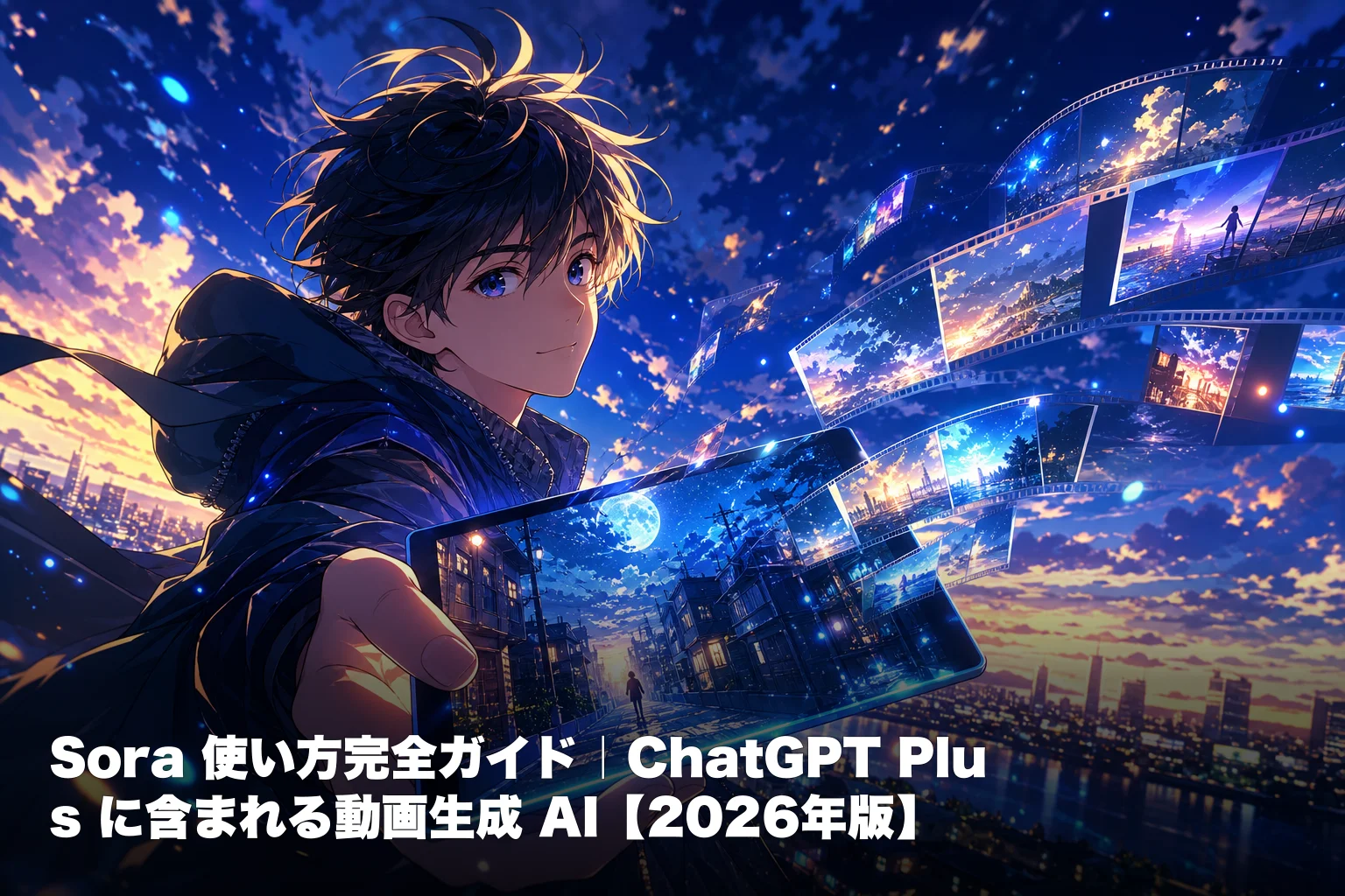 Sora使い方完全ガイド｜ChatGPT Plusに含まれる動画生成AI【2026年版】