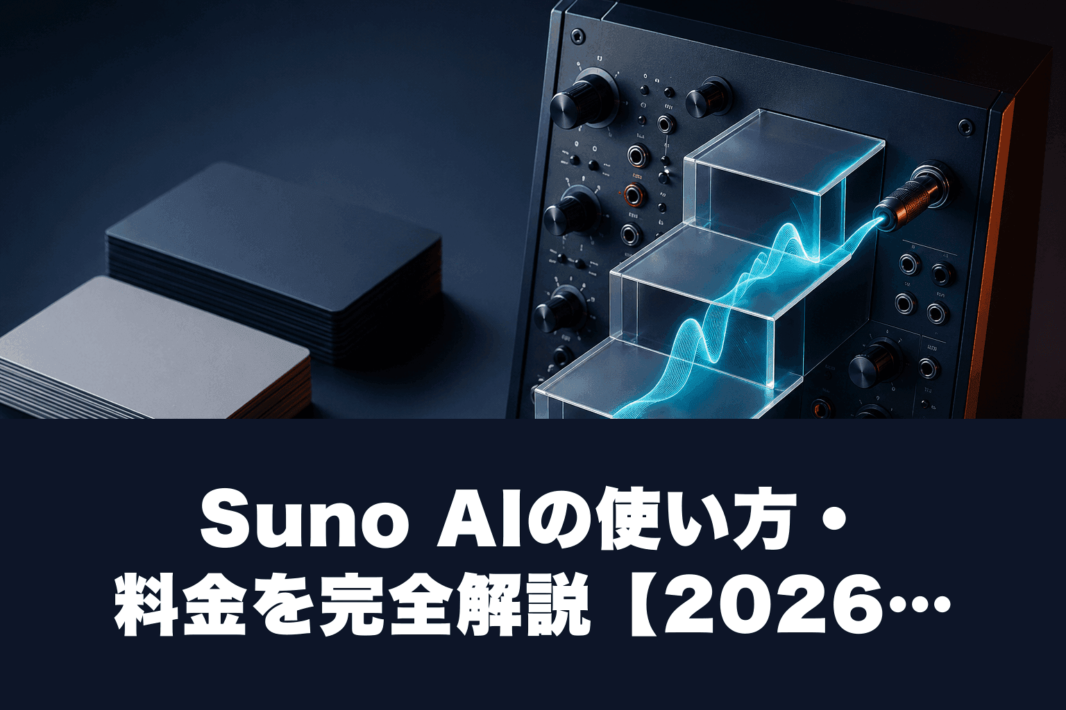 Suno AIの使い方・料金を完全解説【2026年最新版】無料で音楽が作れるAIツール