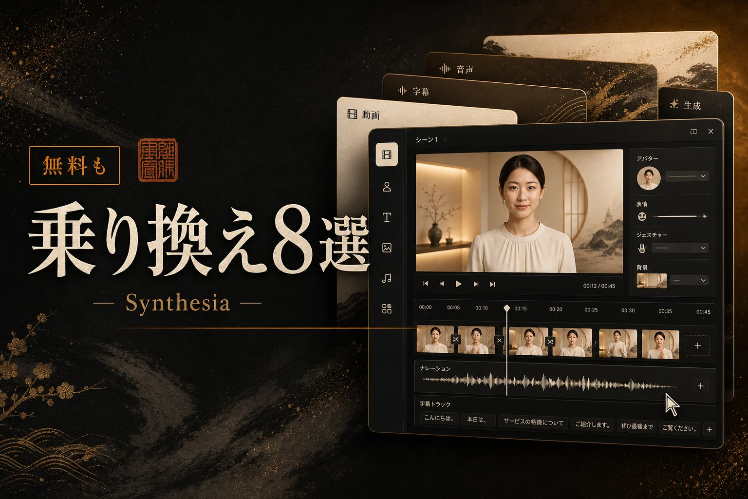 Synthesia 代替8選、無料・日本語・オープンソースで選ぶ乗り換え先
