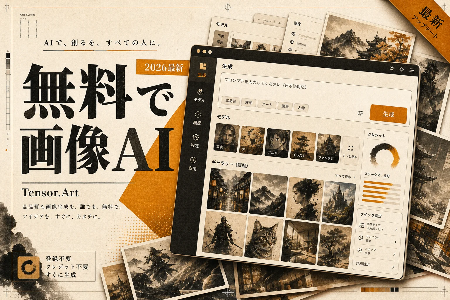 Tensor.Artとは？無料枠と商用利用・料金を実際の仕様で解説（2026年版）