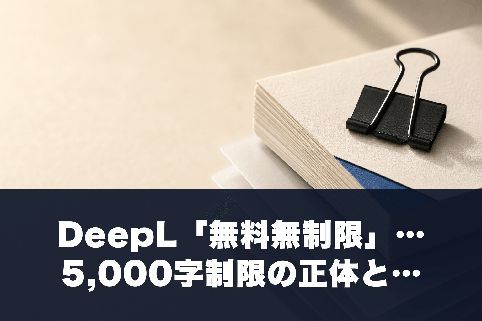 【2026年最新】DeepL「無料無制限」は本当か？5,000字制限の正体と回避策