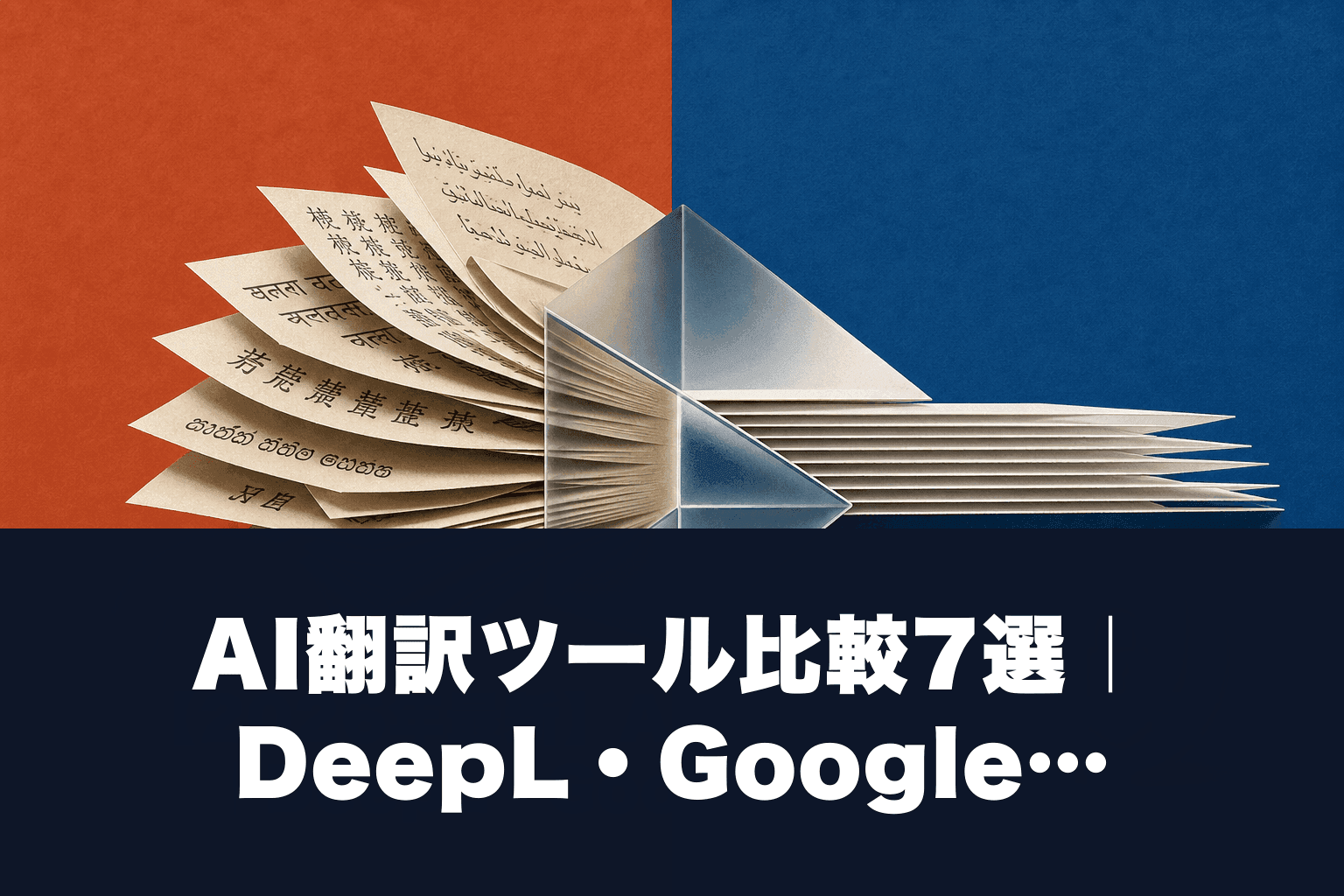 【2026年最新】AI翻訳ツール比較7選｜DeepL・Google翻訳の実力差