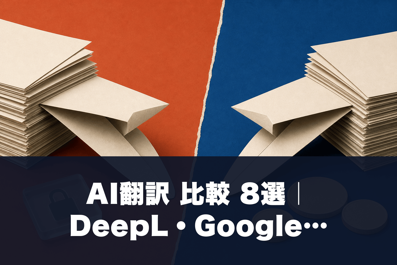 【2026年最新】AI翻訳 比較 8選｜DeepL・Google翻訳の実力差