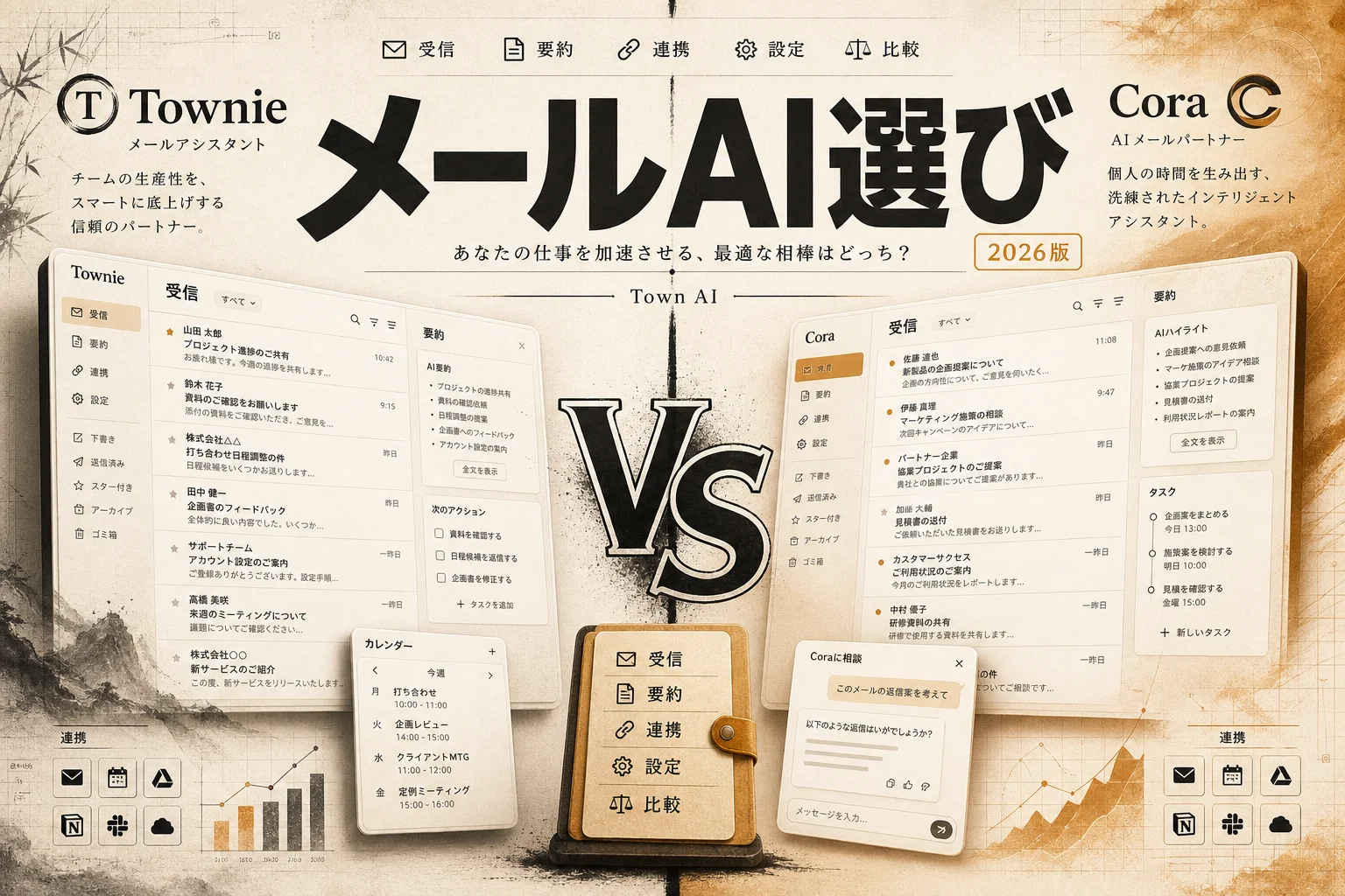 Town(タウン)AIとは？メール常駐アシスタント「Townie」の実力と選び方 (2026年版)
