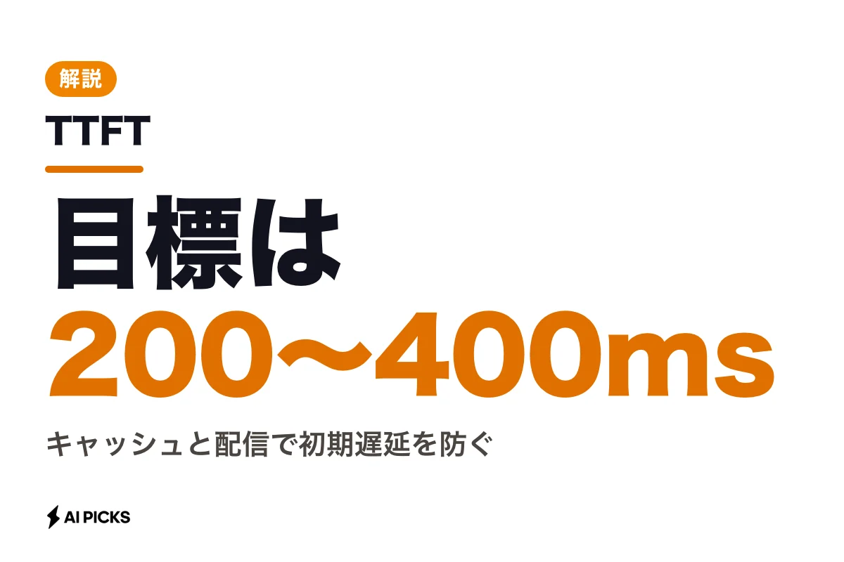 TTFTとは？LLMの応答遅延を抑える3つの要因とレイテンシ短縮手法