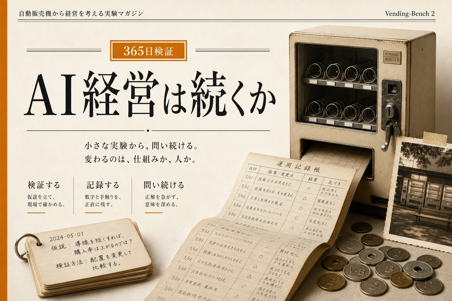 Vending Benchとは？AIに自販機経営を365日任せて分かること (2026年版)