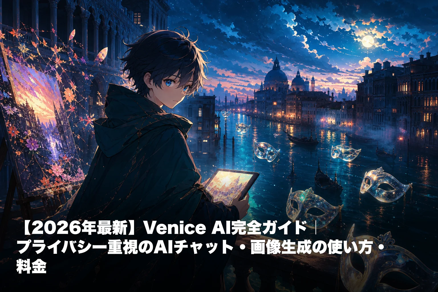 【2026年最新】Venice AI完全ガイド｜プライバシー重視のAIチャット・画像生成の使い方・料金