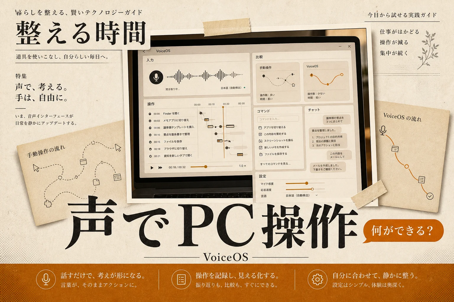 VoiceOSとは？声でMac・Windowsを操作するツールの選び方（2026年版）