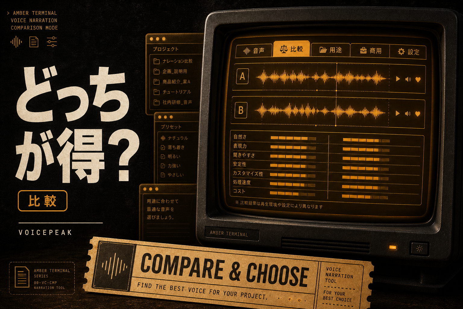 VOICEPEAKとChatGPTの音声を比較｜買い切りと月額どっちが得か (2026年版)