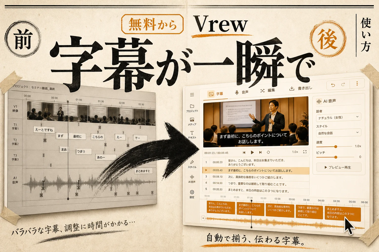 Vrew（ブリュー）の使い方 無料で始めるAI動画編集の全手順 (2026年版)