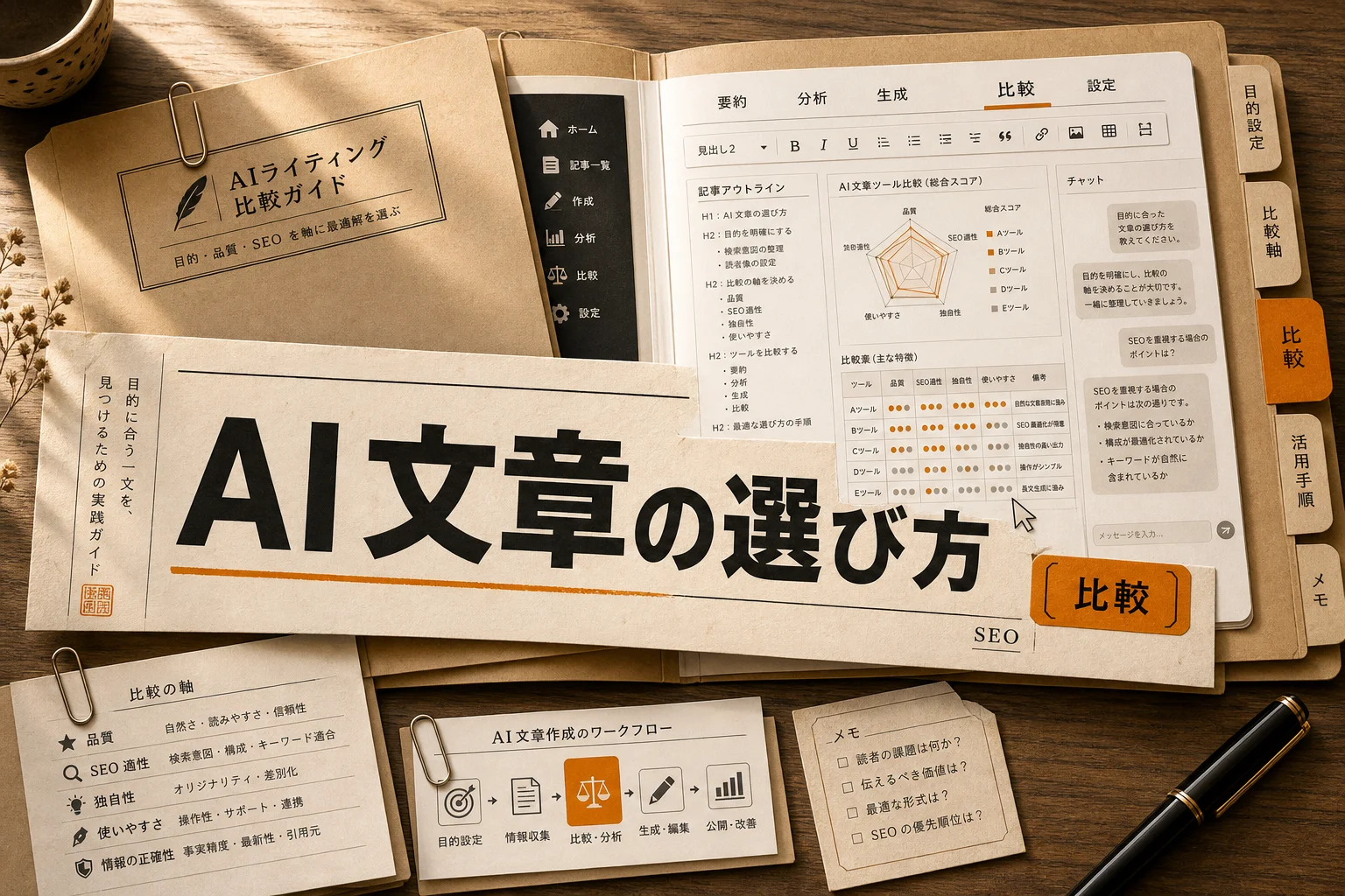 AIライティングツールとは？選び方と用途別おすすめ比較 (2026年版)
