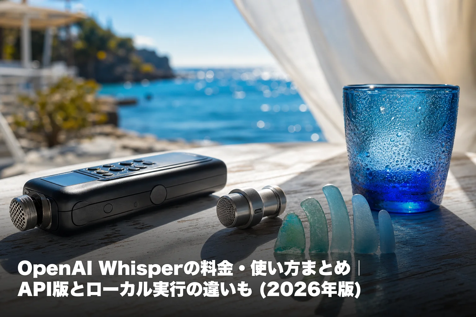 OpenAI Whisperの料金・使い方まとめ｜API版とローカル実行の違いも (2026年版)