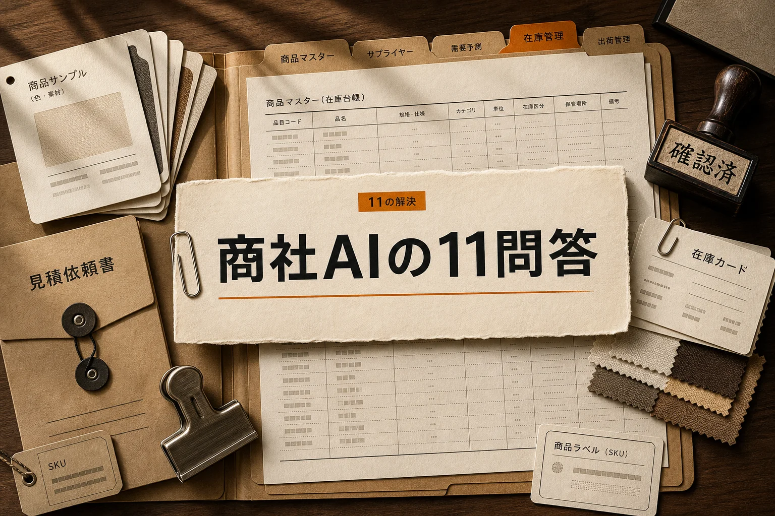 卸売・商社でAIがうまくいかない11の困りごとと解決策Q&A（2026年版）