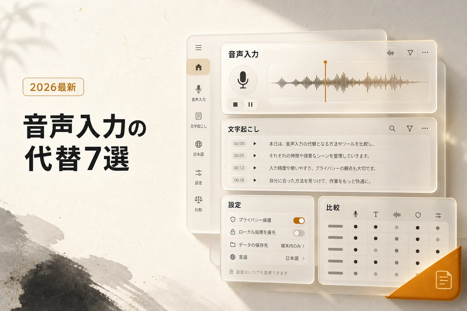 Wispr Flow 代替の音声入力ツール7選 無料・日本語対応・オープンソースで選ぶ (2026年版)