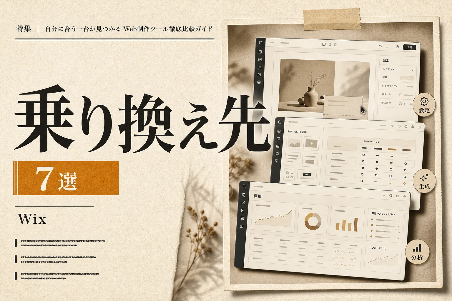 Wix AIの代替サービス完全ガイド｜無料・日本語・オープンソースで選ぶ(2026年版)
