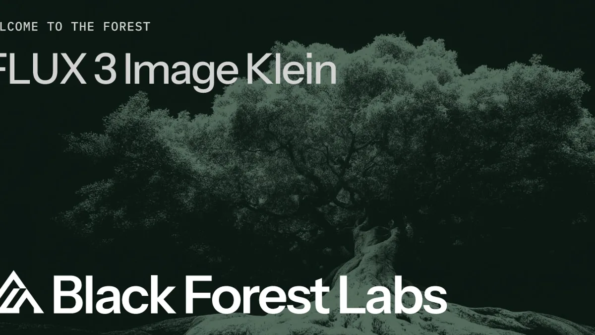Black Forest Labs、「FLUX 3 Image Klein」を公開 8GBのGPUでも動作