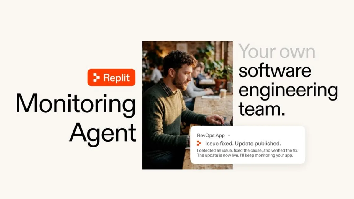 Replit、障害を自律修正して公開する「Monitoring Agent」を提供 原因調査から反映まで対応