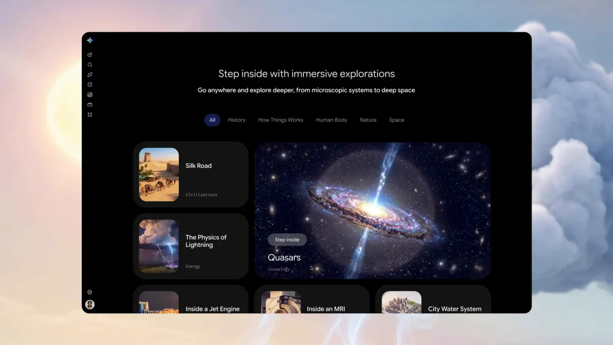 Google、「Gemini」に多層探索機能を追加 解説付きで構造を対話表示