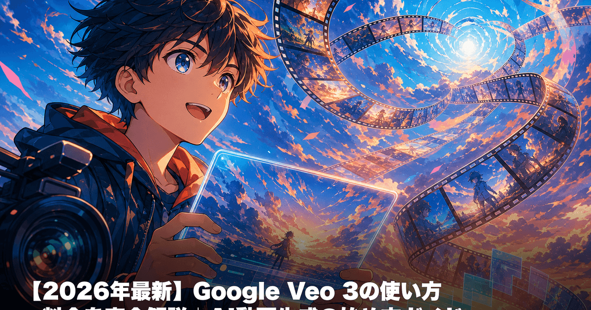 【2026年最新】Google Veo 3の使い方・料金を完全解説|AI動画生成の始め方ガイド