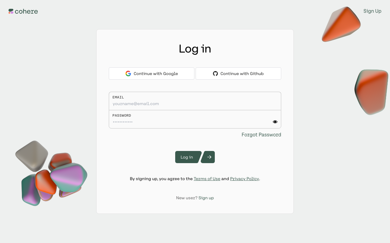 Coral (Cohere)の公式トップページ