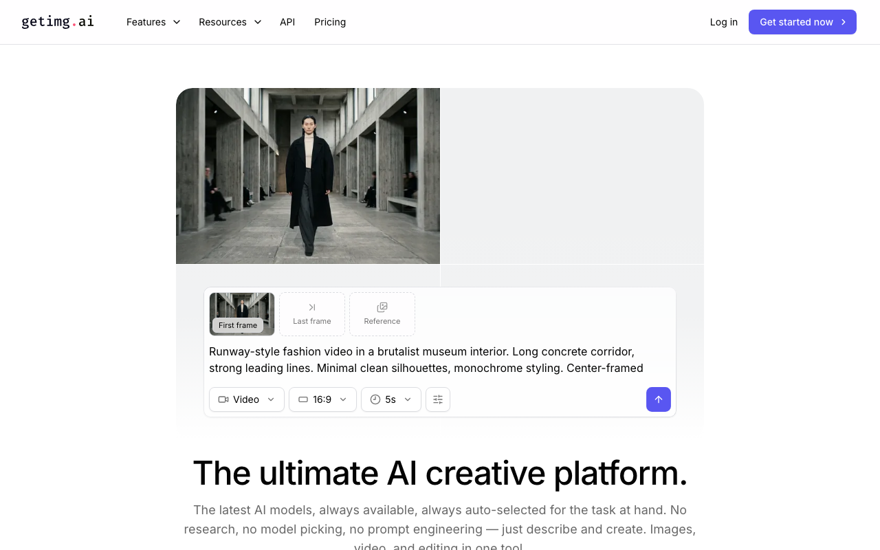 getimg.aiの公式トップページ