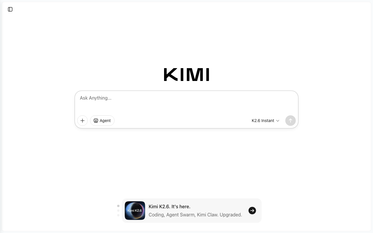 Kimi (Moonshot AI)の公式トップページ