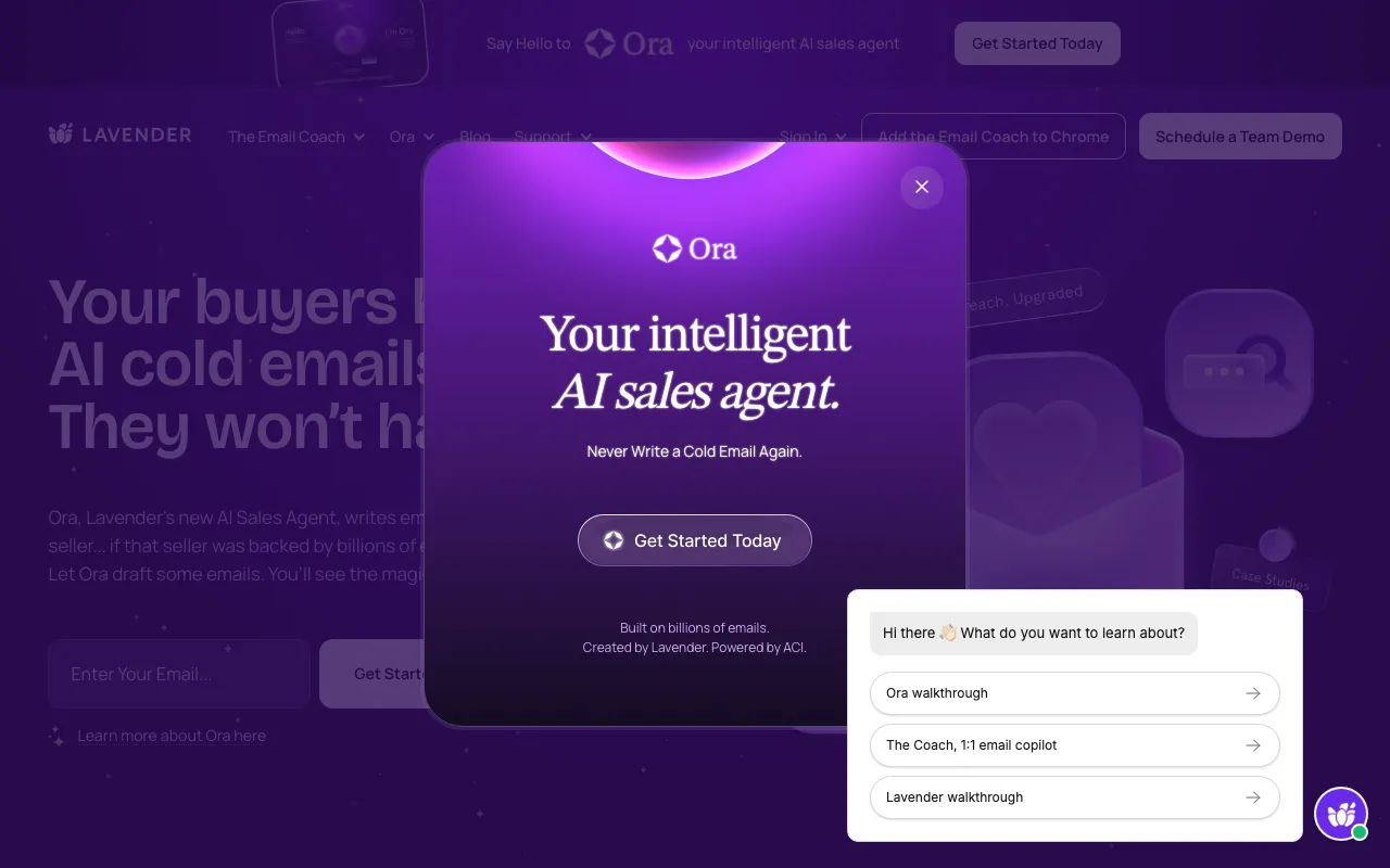 Lavenderの公式サイトプレビュー