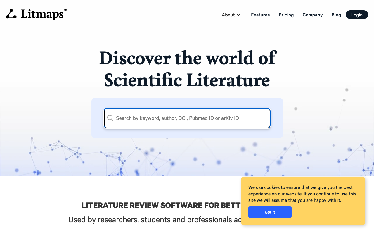 Litmapsの公式トップページ