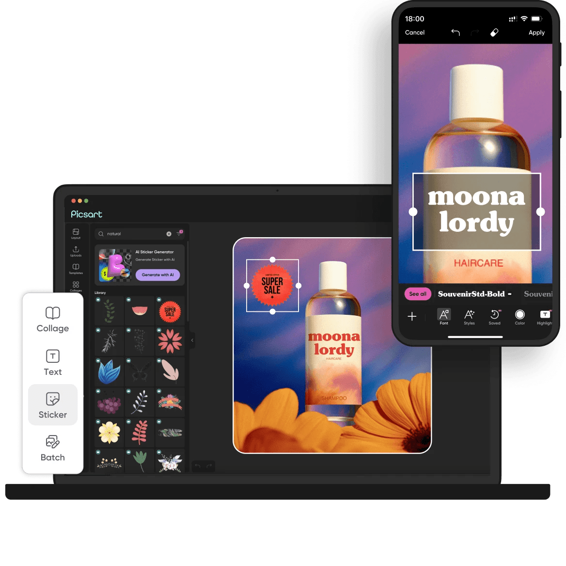 Picsart AIの公式トップページ