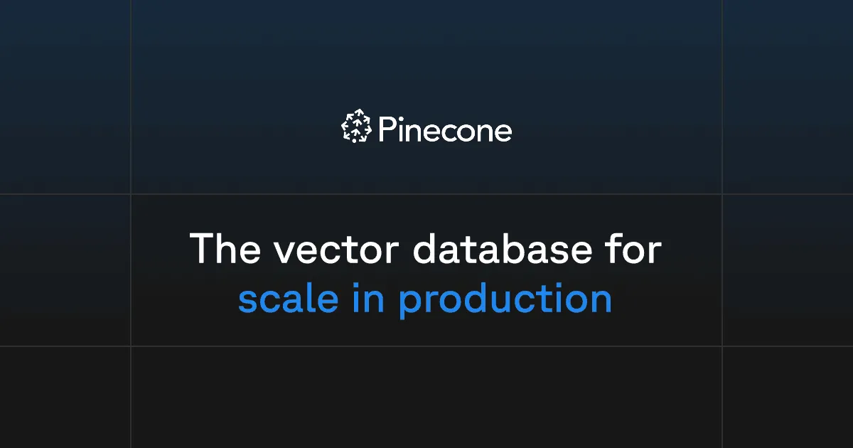 Pineconeの公式サイトプレビュー