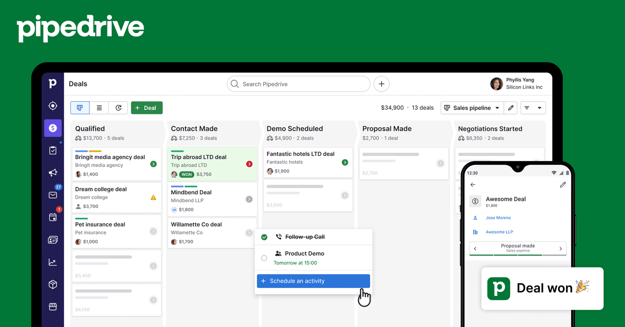 Pipedrive AIの公式トップページ