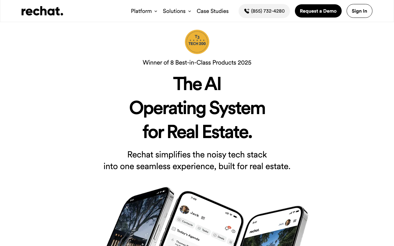 Rechatの公式トップページ