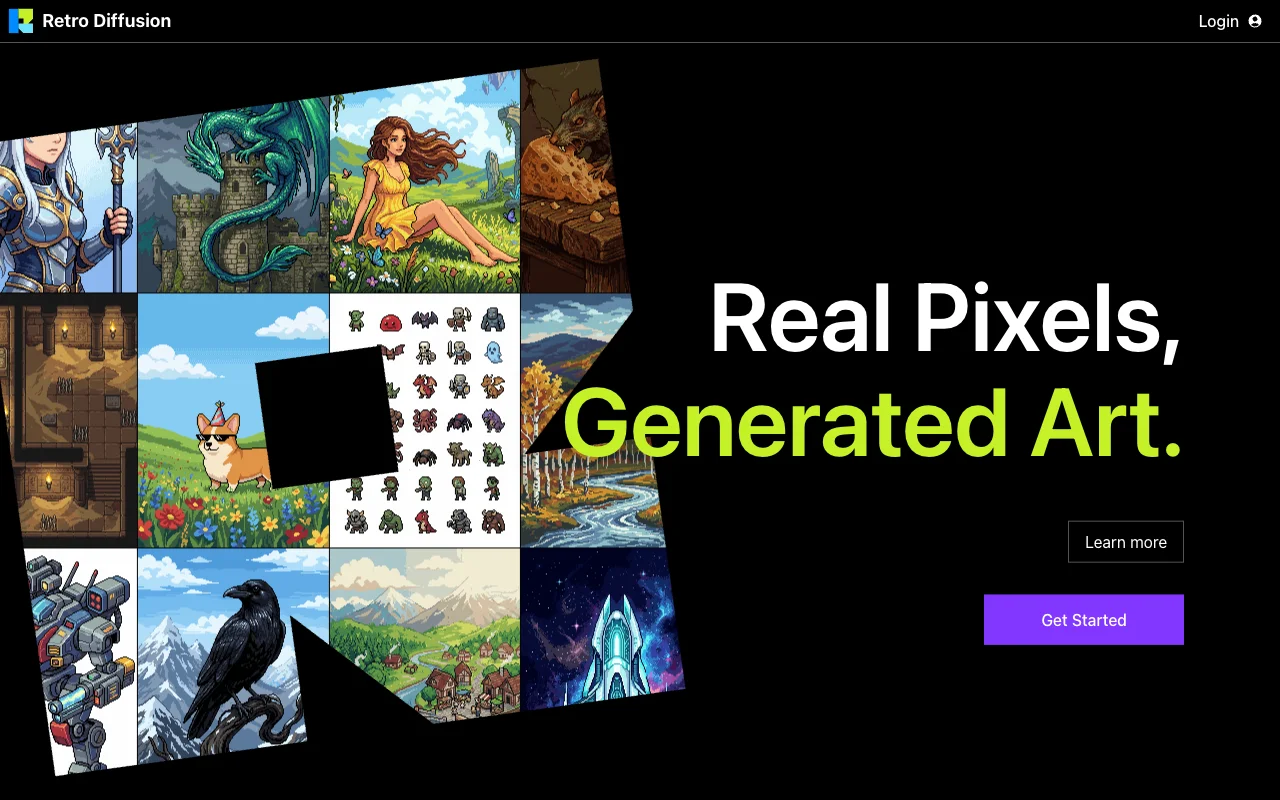 Retro Diffusionの実画面