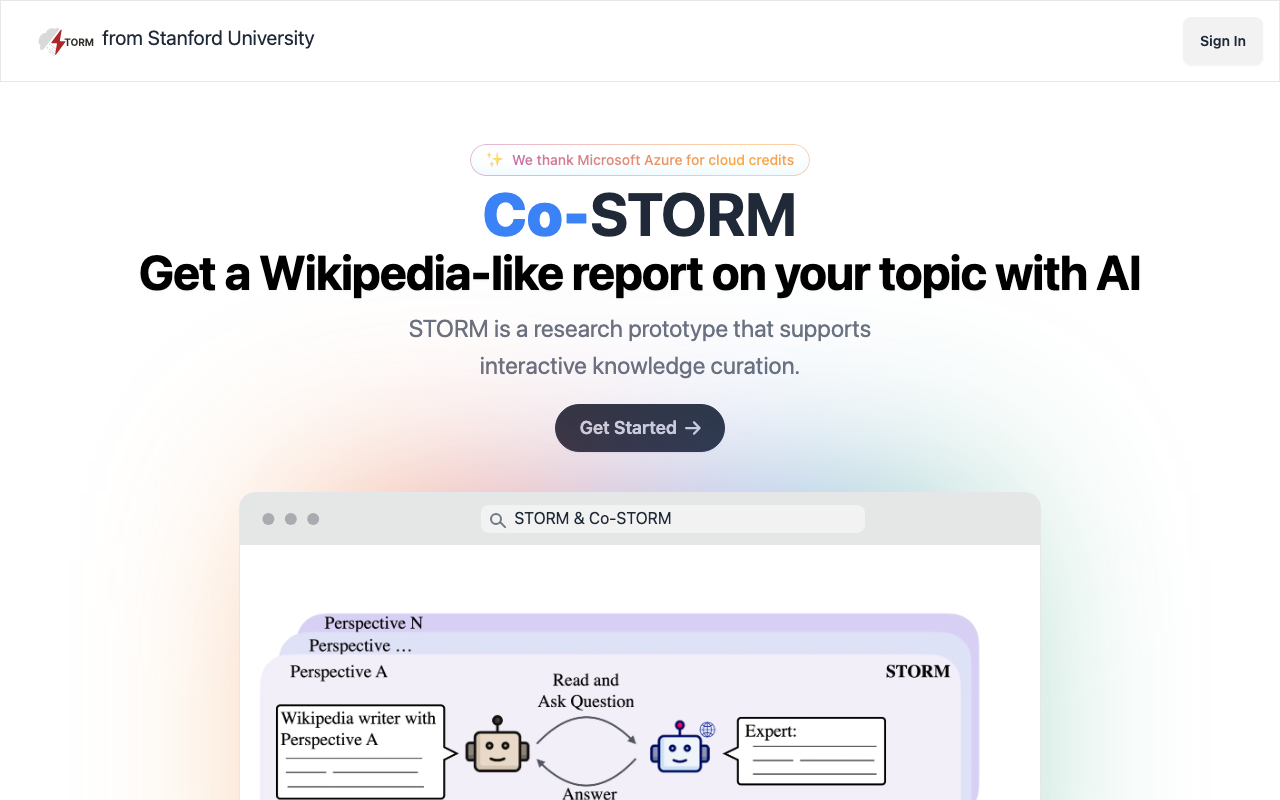 Stormの公式トップページ