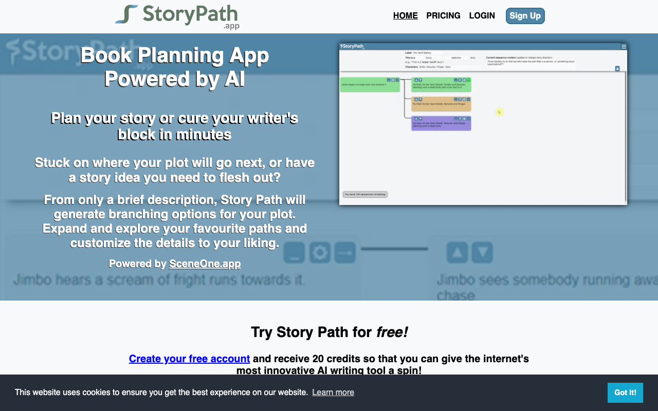 StoryPathの公式トップページ