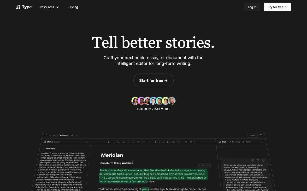 Type.aiの公式トップページ