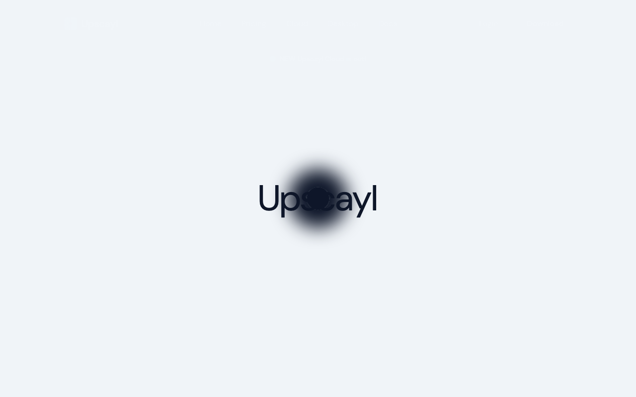 Upscaylの公式トップページ