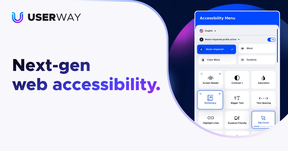 UserWayの公式トップページ